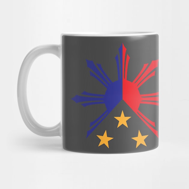 Tribal Philippines Filipino Sun and Stars Flag by AiReal Apparel by airealapparel